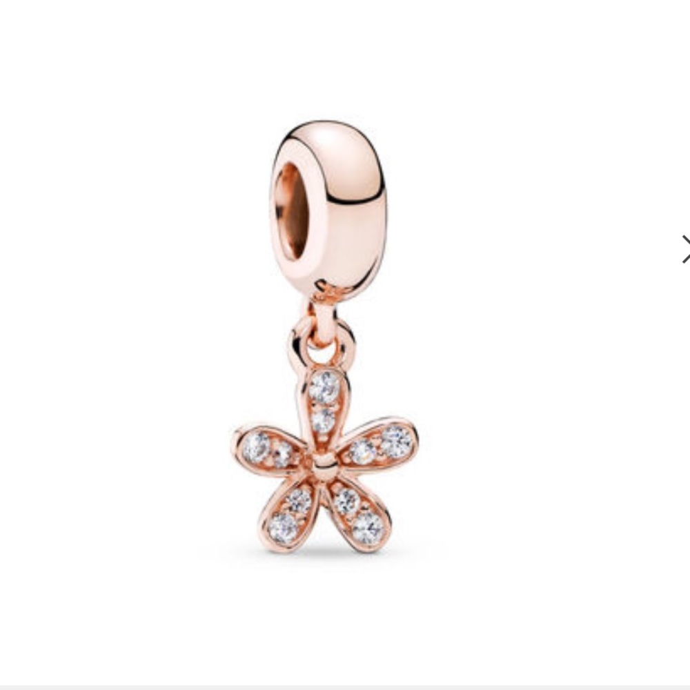 Dazzling Daisy Dangle Charm, Pandora Rose ™ & CZ - Picture 1 of 3